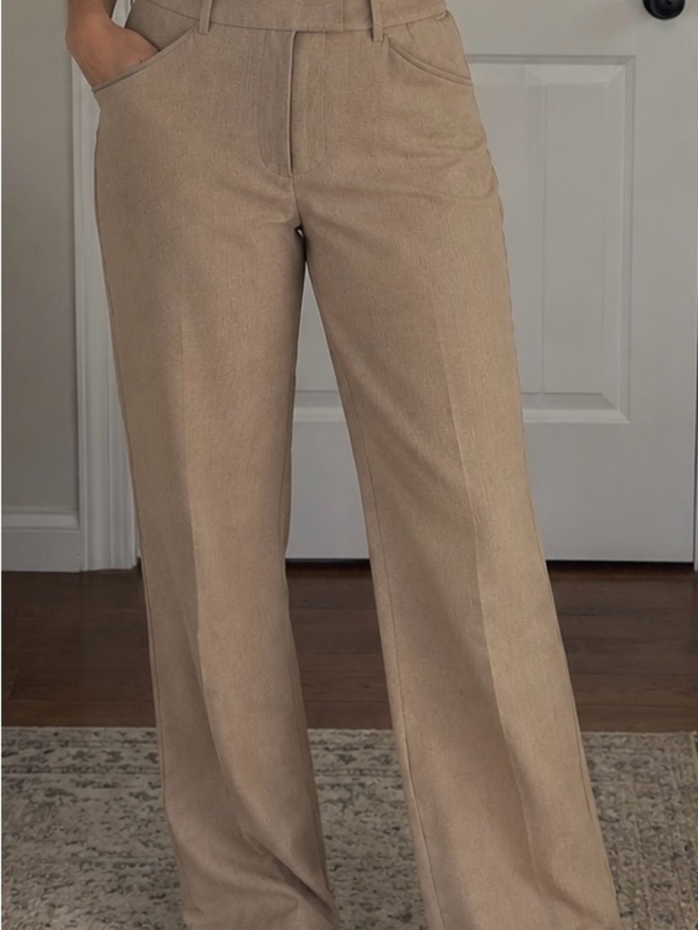 Calvin Klein Tan Straight-Leg Chinos